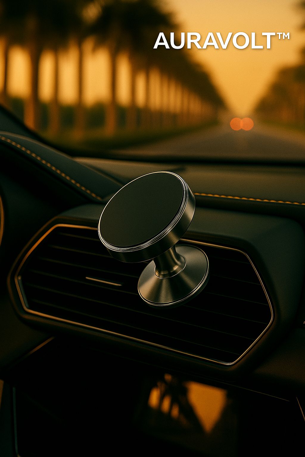 AURAGRIP™ Pro – Magnetic Car Phone Holder (2025 Edition)