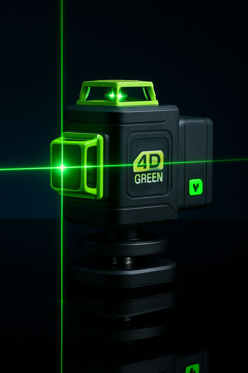 GreenBeam 4D Laser Level Pro™️ 2025 – Ultra-Precision 16-Line Green Beam Leveling System