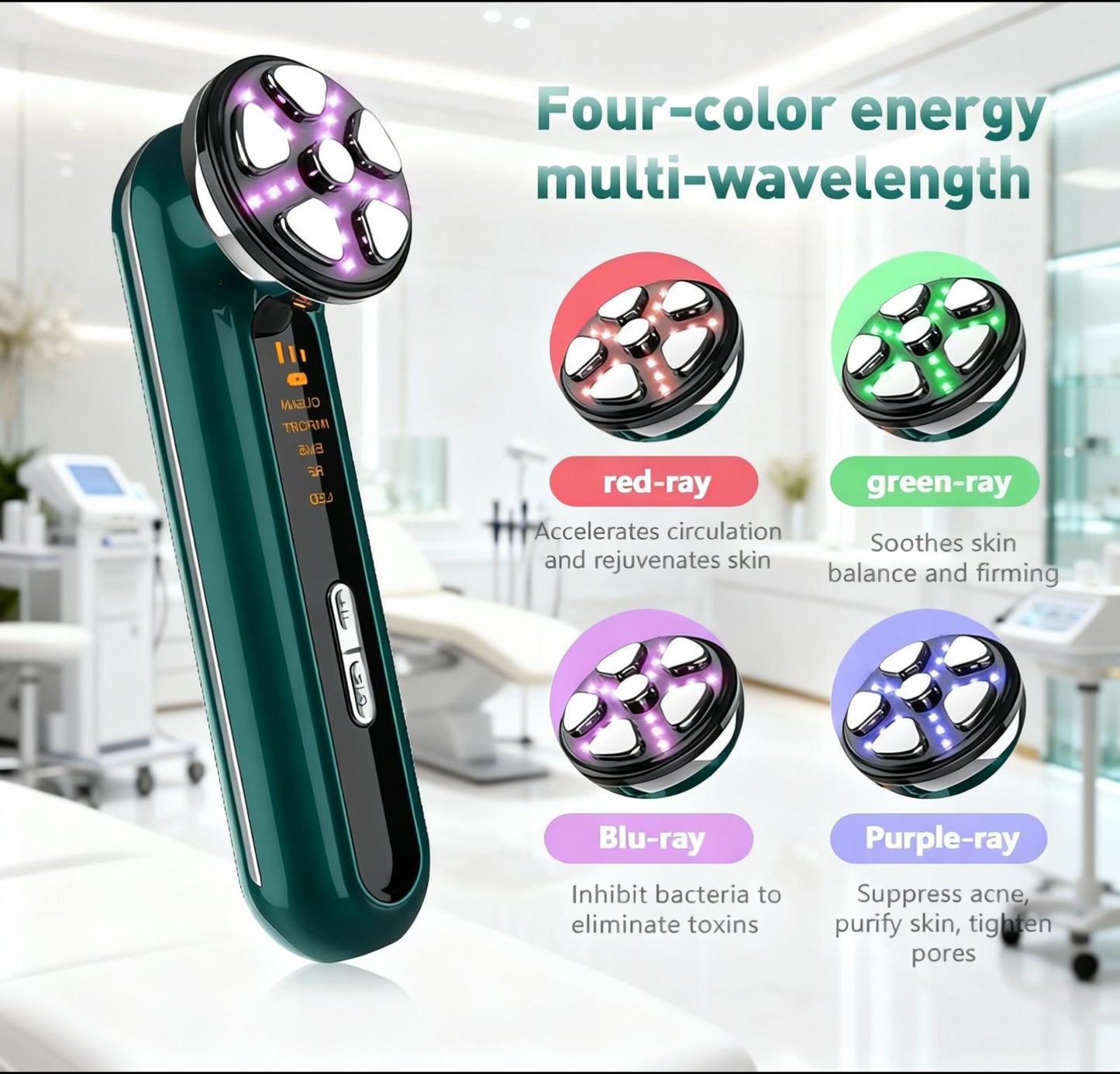 DermaLift Pro — RF + IPL Collagen Rejuvenation Wand