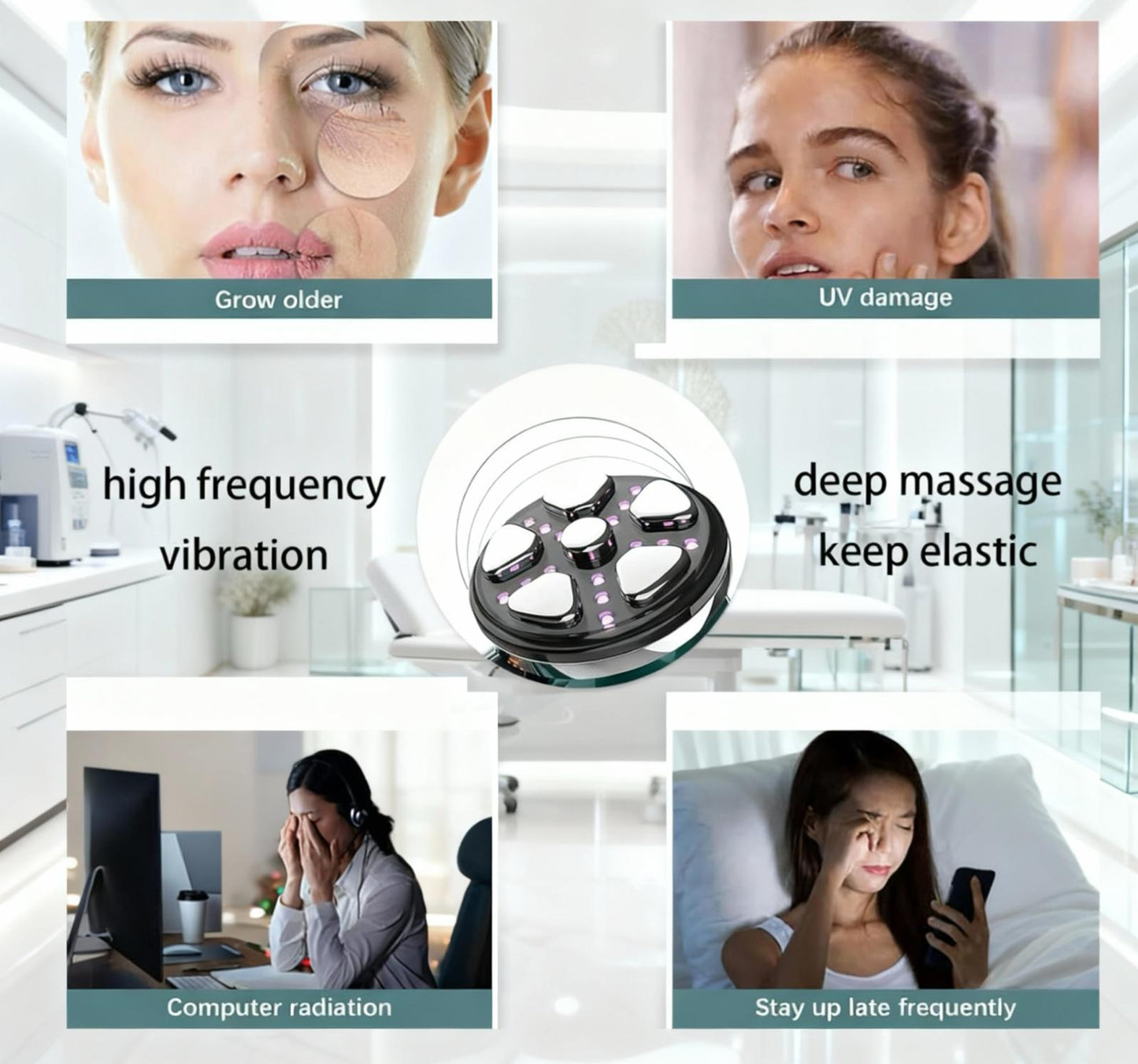 DermaLift Pro — RF + IPL Collagen Rejuvenation Wand