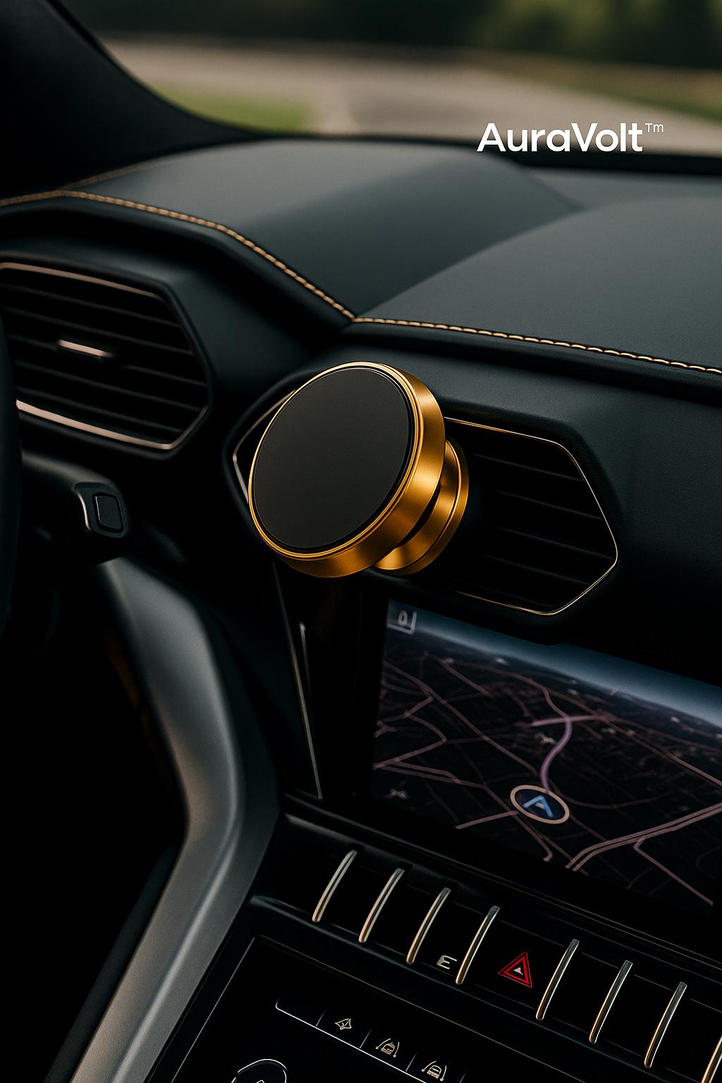 AURAGRIP™ Pro – Magnetic Car Phone Holder (2025 Edition)