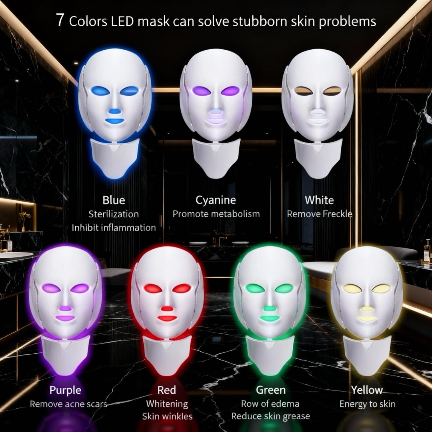 LuminaMask Pro — 7-Color LED Phototherapy Rejuvenation System