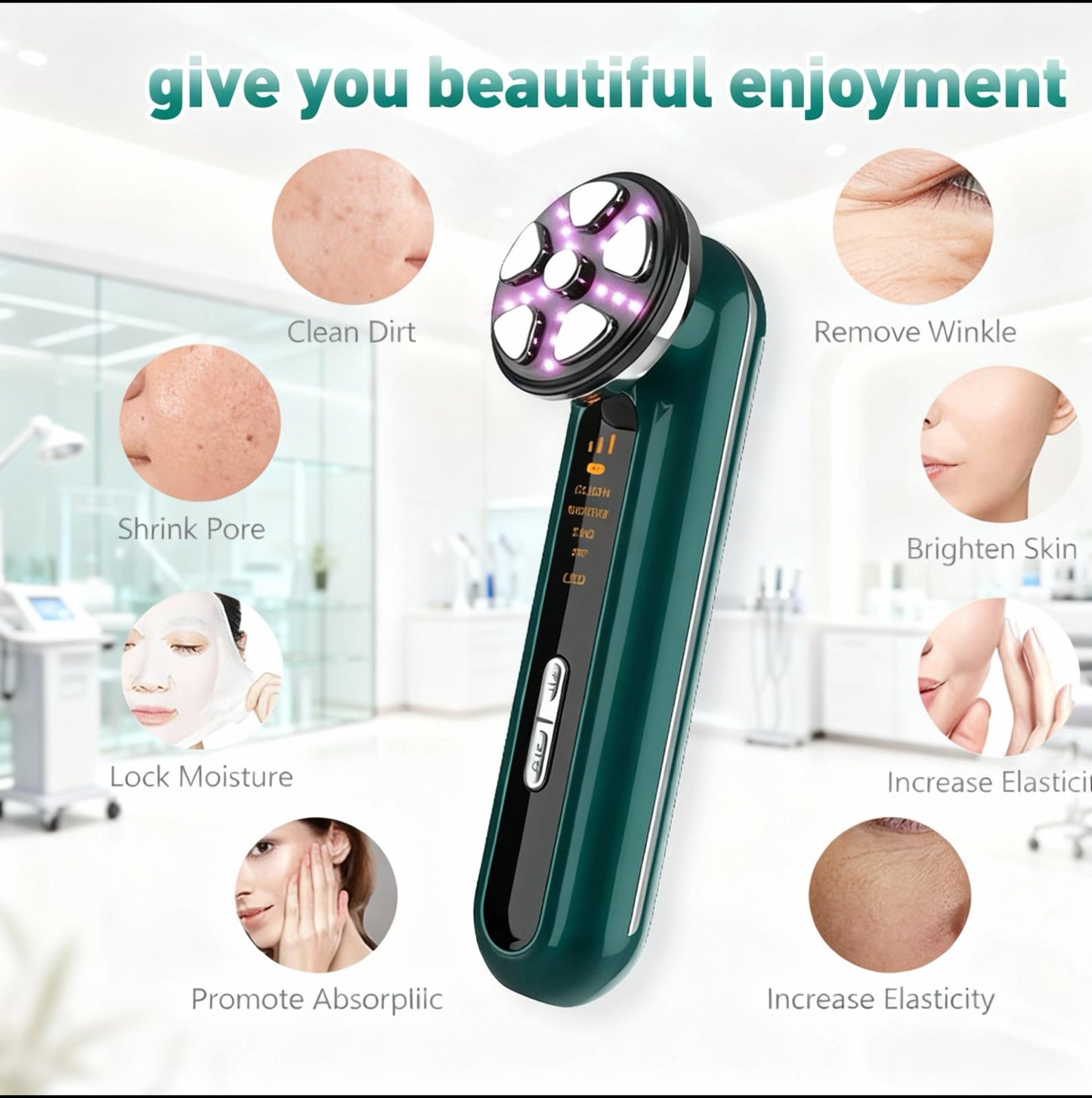 DermaLift Pro — RF + IPL Collagen Rejuvenation Wand